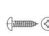TOOLCRAFT 144988 Linssin Phillips-ruuvit 3,9 mm 6,5 mm Phillips DIN 7981 Teräs Sinkitty 2000 kpl