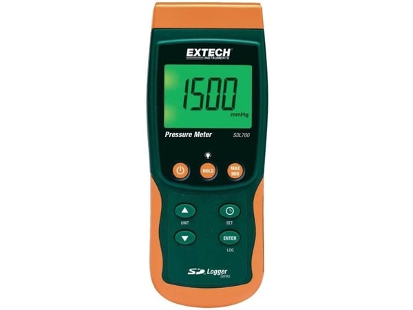 Extech SDL700 Utrustning för tryckmätning Gaser, vätskor 0,002 - 20 bar