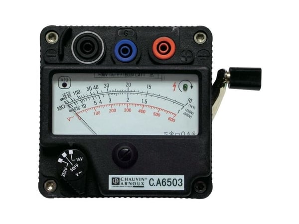 Chauvin Arnoux C.A 6503 Isolationsmåler 250 V, 500 V, 1000 V 5000 MΩ