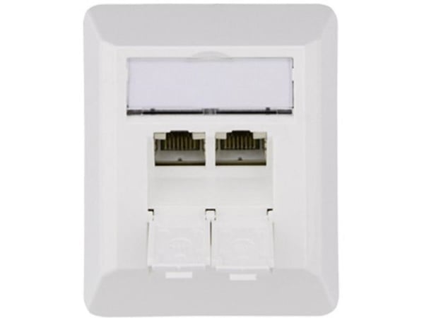 Telegärtner J00023A0204, RJ-45, 6a, Vit