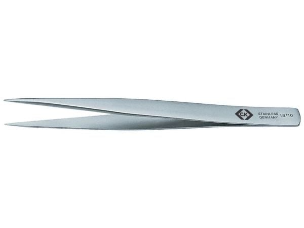 C.K Tools Precision 2318, Ruostumaton teräs, Hopea, Suippokärkinen, Suora, 130 mm, 1 kpl