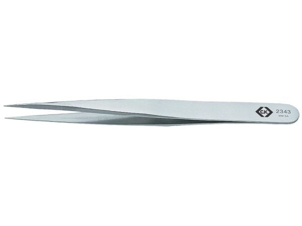 C.K Tools Precision 2343, Rustfritt stål, Sølv, Spiss, Rett, 130 mm, 1 stykker