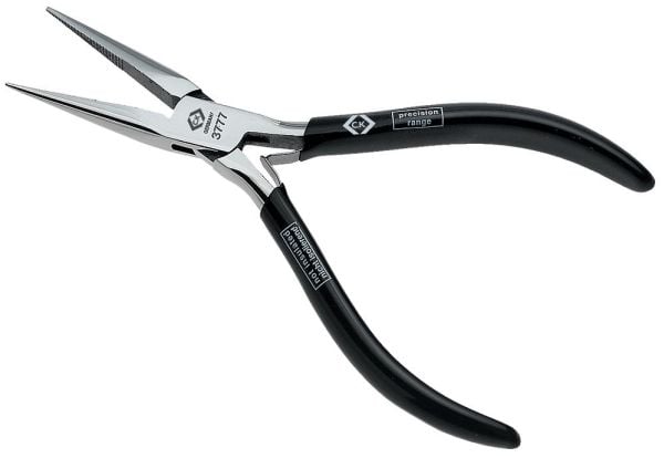 C.K Tools T3777, Nesetang, Polyvinylklorid, Stål, Svart, 14,5 cm