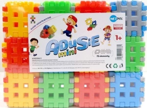 Czako ADUSIE MINI konstruksjonsblokker 72 elementer