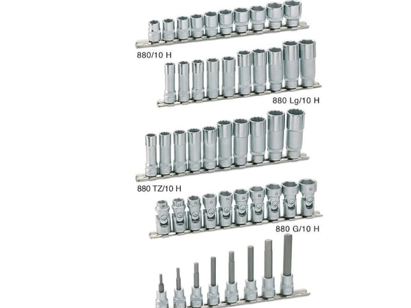 HAZET 880HL, Støpselsett, 3/8", Metrisk/imperisk, 16 hoder, 10 mm, 43 cm