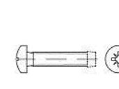 TOOLCRAFT 141036 gängskruvar M3,5 16 mm krysspår Pozidriv DIN 7500 stål förzinkat 1000 st