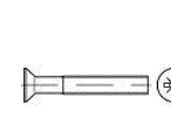 TOOLCRAFT försänkta skruvar M6 40 mm korsspår Pozidriv DIN 965 stål galvaniserat 500 st