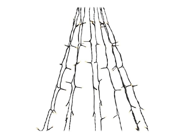 Nedis SmartLife - Stringlys - LED - 10 LEDs/m - 4.21 W - klasse G - varmt hvitt lys - 2700-3000 K - tre - svart - for P/N: PEBX01OG, PESTD01OG