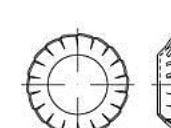 TOOLCRAFT 138442 stjärn-/fjäderskiva – invändig diameter 6,4 mm – DIN 6798 – fjäderstål – 250 st