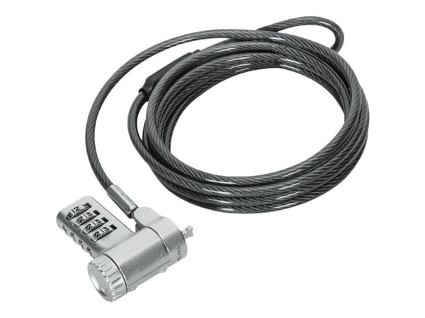 Targus DEFCON - Lås för säkerhetskabel - silver - 2 m