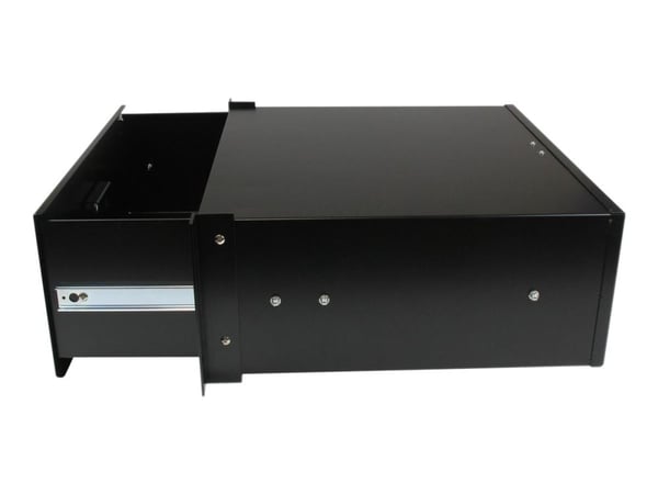 Startech 4U Black Steel Storage Drawer for 19in Racks and Cabinets - Rack storage drawer - 4U - 4UDRAWER - Lagerskuff til rack - 4U - for P/N: CABS...