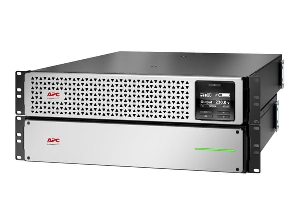 APC Smart-UPS On-Line SRTL2200RM4UXLI - UPS (kan monteres i rack) (høy tetthet) - AC 220/230 V - 1980 watt - 2200 VA - litiumion - utgangskontakter...