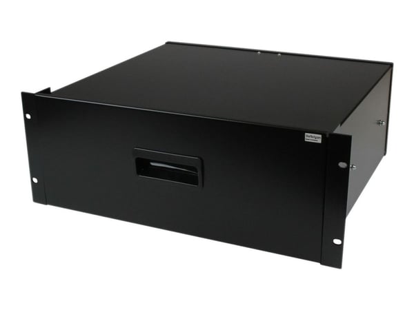 Startech 4U Black Steel Storage Drawer for 19in Racks and Cabinets - Rack storage drawer - 4U - 4UDRAWER - Lagerskuff til rack - 4U - for P/N: CABS...