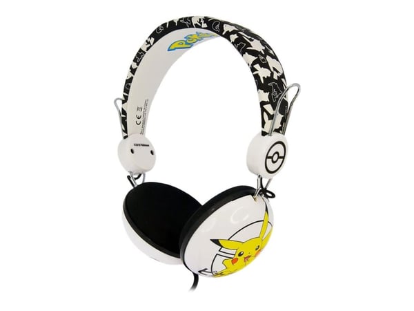 OTL Pokemon Pikachu - Hodetelefoner - on-ear - kablet - 3,5 mm jakk - svart OTL Pokemon Pikachu - Hodetelefoner - on-ear - kablet - 3,5 mm jakk - svart