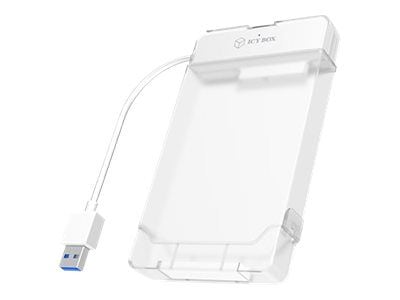 ICY BOX IB-AC703-U3 - Lagringspakke - 2,5" - SATA 6Gb/s - USB 3.0 - hvit