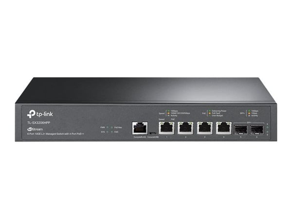 TP-Link JetStream TL-SX3206HPP V1 - Kytkin - L2+ - Administreret - desktop, monterbar på stativ - PoE++ (200 W)