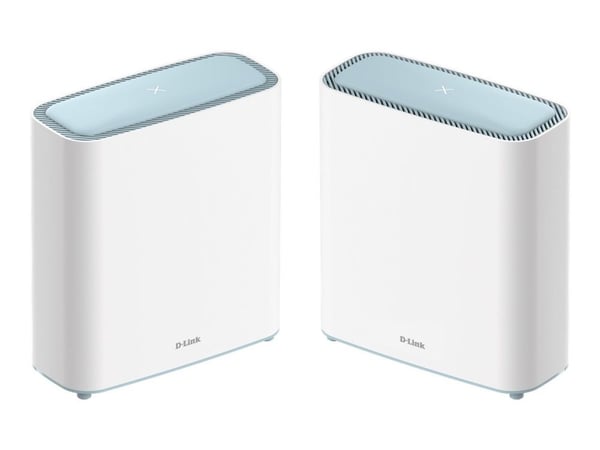 D-Link EAGLE PRO AI M32-2 - Wi-Fi-system - (2 rutere) - inntil 510 kvm - maske 1GbE - Wi-Fi 6 - Dobbeltbånd
