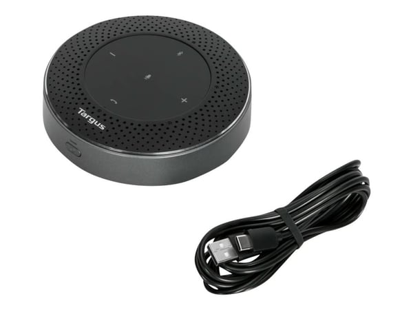 Targus - Høyttalende håndfri telefon - Bluetooth - trådløs, kablet - USB-C - svart
