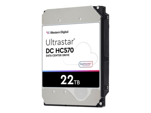 WD Ultrastar DC HC570 - Hårddisk - 22 TB - inbyggd - 3.5" - SATA 6Gb/s - 7200 rpm - buffert: 512 MB - för Intel Next Unit of Computing 13 Extreme K...