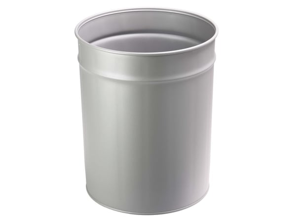 Papirkurv Twinco Twin Metal 20L aluminiumsgrå