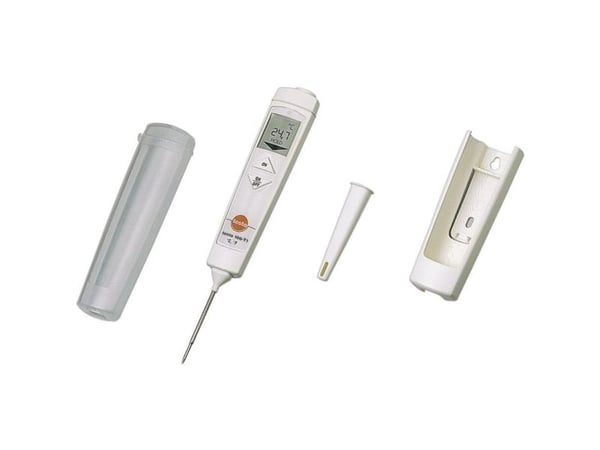 testo 106 Set Pistolämpömittari (HACCP) Mittausalue lämpötila -50 - 275 °C Anturin tyyppi NTC HACCP:n (elintarviketurvallisuus) mukainen