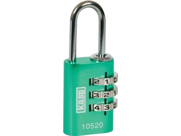 Kasp K10520GRED hengelås 20 mm grønn kombinasjonslås