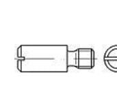 TOOLCRAFT 119065 spännskruv M3 4 mm spår DIN 927 stål 100 st