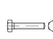 TOOLCRAFT 133719 Sexkantskruv M20 55 mm utvändig sexkant DIN 961 stål 25 st
