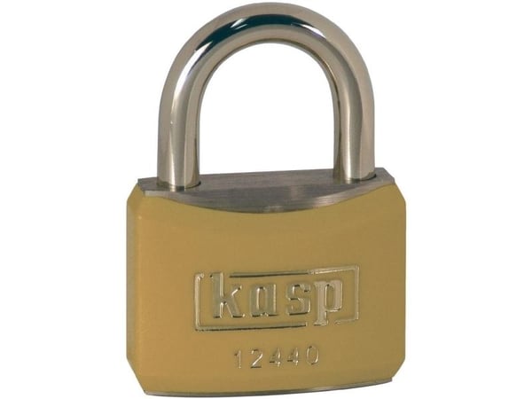Kasp K12440YELA1 hengelås 40 mm like nøkler gullgul nøkkellås