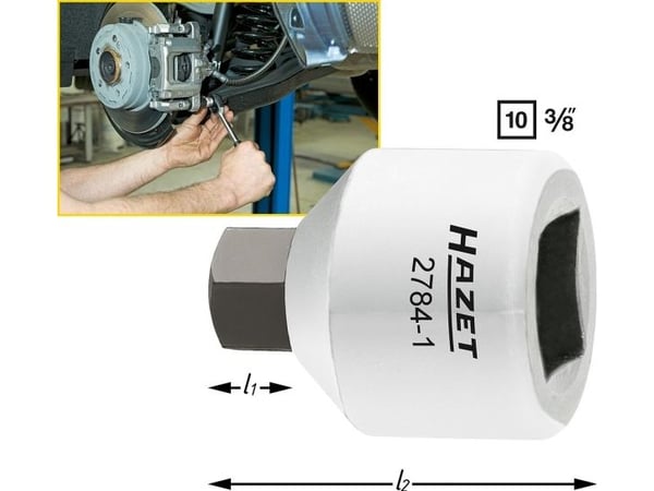 HAZET 2784-1, Enkel enhet, Støpseladapter, 7,10 mm, 24 mm, 4 g, 1 stykker