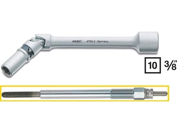 Hazet 4760-2 skrumtrekker 3/8 (10 mm) 142 mm 1 stk