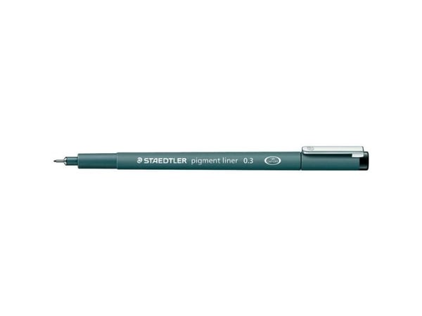 Fineliner Staedtler pigmentliner 0.3 mm sort (stk.)