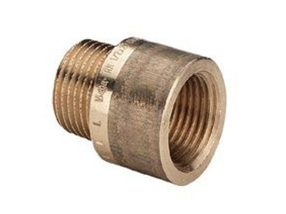3/4" x 15 mm Rødgods Silicium Bronze haneforlænger