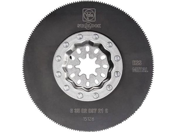 FEIN 63502097220, Sagblad, Messing, Bronse, Plast, Tre, Høy-Hastighets Stål (HHS), 8,5 cm, 2 stykker