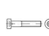 TOOLCRAFT cylinderskruvar M8 18 mm insex invändig DIN 6912 stål (200 st)
