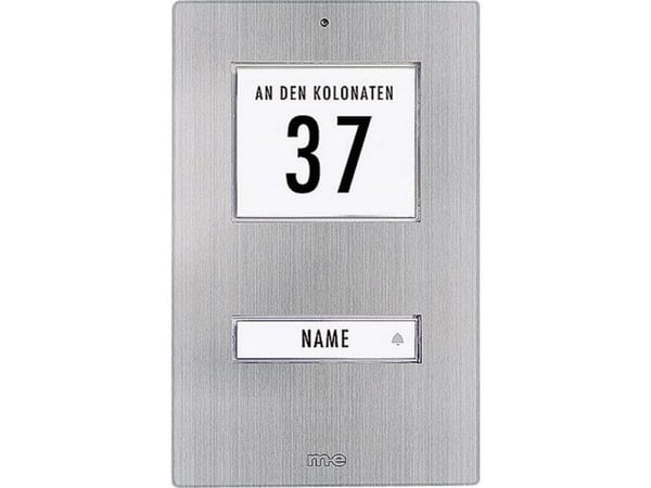 M-E MODERN-ELECTRONICS Ovikellokilpi 1Fam. ruostumaton teräs (KT 1-EG)