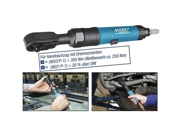 HAZET 9022P-1, momenttiavain, musta, sininen, metalli, muovi, Saksa, CE, 1/4"