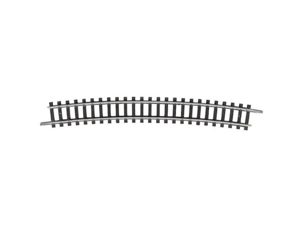 T14918 N Minitrix skinnestripe bøyd spor 15° 492,6 mm