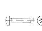 TOOLCRAFT 141030 gängskruvar M3 30 mm korsspår Pozidriv DIN 7500 stål förzinkat (1000 st)