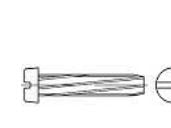 TOOLCRAFT 141714 plateskruer M4 20 mm spor DIN 7513 stål galvanisert 1000 stk