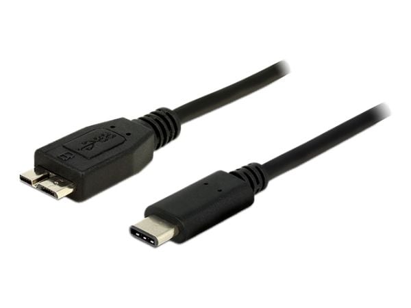 Delock - USB-kabel - Micro-USB Type B (hann) til USB-C (hann) - USB 3.1 Gen 2 - 1 m - svart