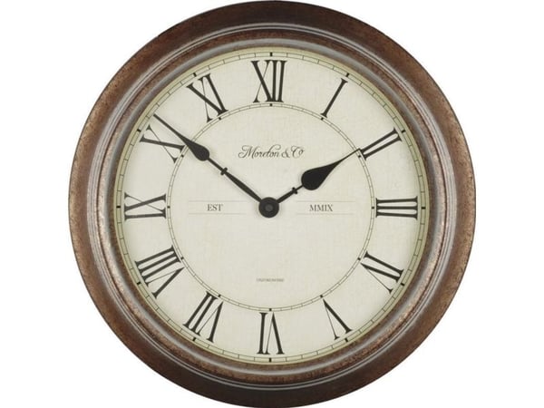 Technoline WT 7006, Vegg, Kvartsklokke, Rund, Brun, Beige, Svart, Analog, Batteri