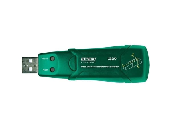 Extech VB300 nopeusmittari ±0,5 G