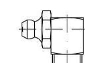TOOLCRAFT smørenipler brystvorter stål galvanisert kvalitet 5,8 M8 100 stk