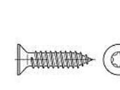 TOOLCRAFT 149603 innfelt sporskrue 3,5 mm 22 mm T-profil stål galvanisert 1000 stk