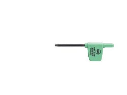 Wiha 27620, L-torx-nøkkel, 15IP, Sort, Grønn, Kromvanadiumstål, 80 mm, 28 mm