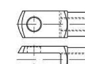 TOOLCRAFT gaffel 48 mm galvanisert stål 147224 (10 stk.) Ø 12 mm x L 48 mm