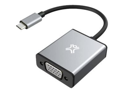 XtremeMac - Video adapter - USB-C (hann) til HD-15 (VGA) (hunn) - 1080p støtte 60 Hz - grå