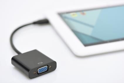 DIGITUS - Video/audio-adapter - 19 pin micro HDMI Type D hann til HD-15 (VGA), minijakk hunn - svart