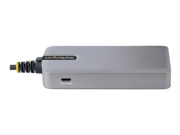 StarTech.com 4-porttinen USB-C-keskitin, USB 3.0 5Gbps, väyläkäyttöinen, USB Type-C - 4x USB-A -keskitin valinnaisella lisävirtatulolla, kannettava...
